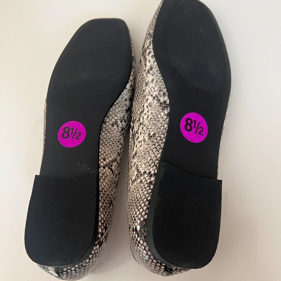 Steve Madden Deliah Flats Snakeskin Faux Leather Slip On Shoes Women's 8.5 NEW - Picture 6 of 6